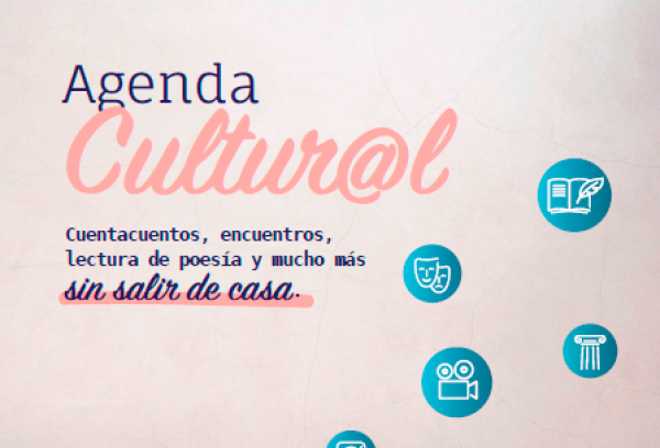 Cartel Biblioteca en casa